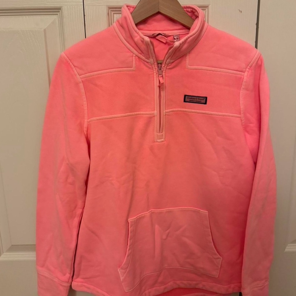 Vineyard Vines Peach Quarter-Zip Pullover
